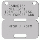 PMFRC Canadian Forces ID Disc