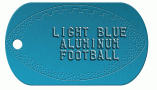 Football Blue Dog Tag