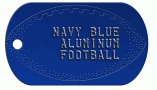 Football Navy Dog Tag