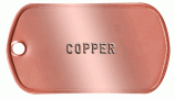 Copper Dog Tag