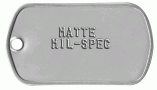 Mil-Spec Matte Dog Tag