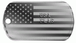 USA Flag Dog Tag