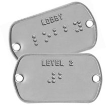'Elevator Floor' Braille Sign Braille Sign - LEVEL 2 ⠼⠃      