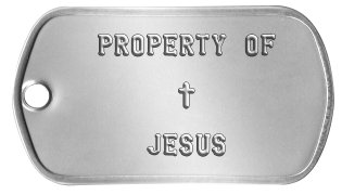 Inspirational Christian Dog Tags   PROPERTY OF         ✝       JESUS