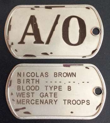 Laser Engraved A/O Gangsta Dogtags