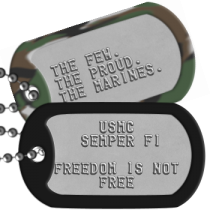 Military Motto Dog Tags