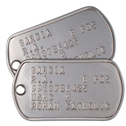 mil spec dog tags