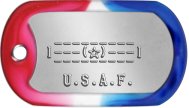 USAF ASCII Logo Dog Tag