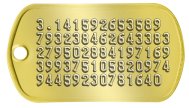 pi Geek Dog Tags - 3.141592653589 793238462643383 279502884197169 399375105820974 94459230781640   