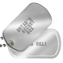 Pillbox for Secret Stuff Dogtag Pillbox -  BRYAN'S SECRET BOX    