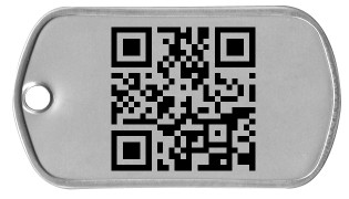 QR Code Dog Tag     