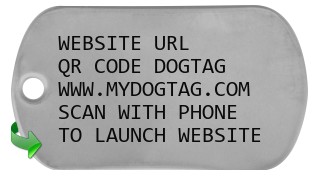 QR Code Dog Tag     