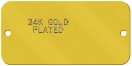 24K Gold Plated Tag