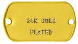 24K Gold Plated Tags