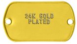 24K Gold Plated Tags