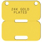 24K Gold Plated Tag