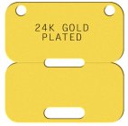 24K Gold Plated Tag