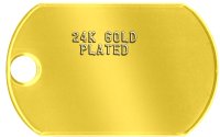 24K Gold Plated Tag