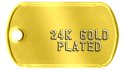 24K Gold Plated Tags