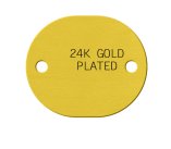 24K Gold Plated Tags