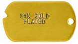 24K Gold Plated Tags