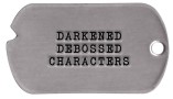 Darkened Letters