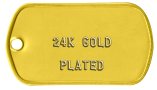 24K Gold Plated Tags