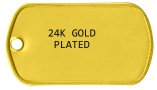 24K Gold Plated Tag