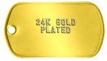 24K Gold Plated Tags