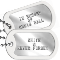 White Star Family PTSD & White Star Dogtags -  WHITE ☆ NEVER FORGET    