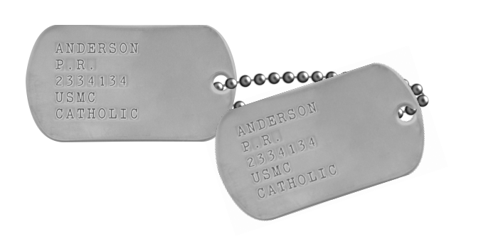 Vietnam USMC Dogtags - Ugly Angels