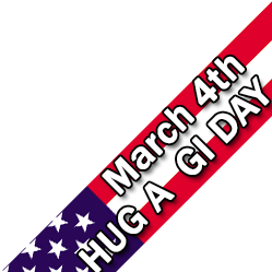 Hug a G.I. Day! Hug a G.I. Day!