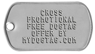 Cross Promo FREE dogtag offer