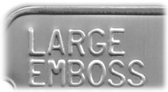 Large Embossed Dog Tags