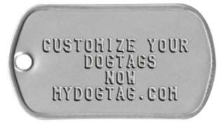 Any Image Rectangle Metal Dog Tag Personalised Any Text 